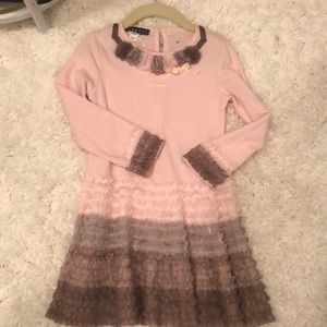 Biscotti 4T party dress- blush pink